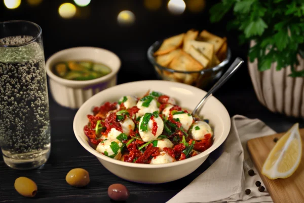 MARINATED MOZZARELLA - SUNDRIED TOMATOES & FRESH HERBS (12oz) - Image 6