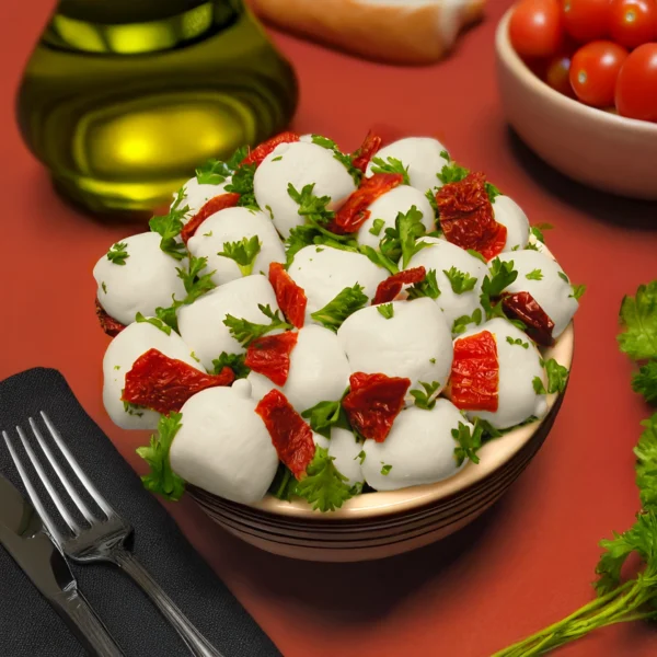 MARINATED MOZZARELLA - SUNDRIED TOMATOES & FRESH HERBS (12oz) - Image 7