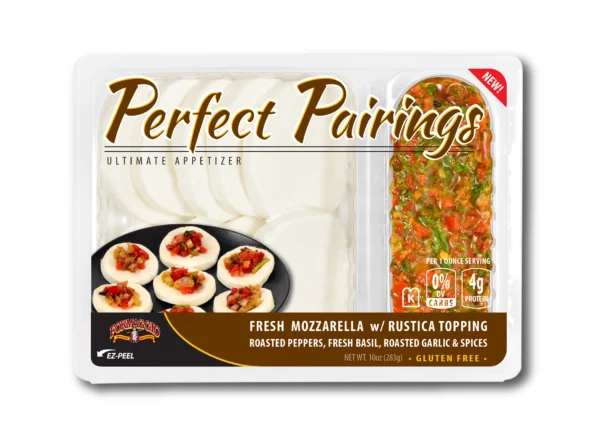 PERFECT PAIRINGS - MOZZARELLA RUSTICA (10oz, 2-COMPARTMENT TRAY)